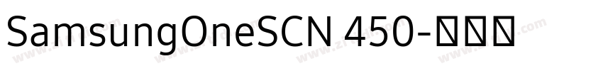 SamsungOneSCN 450字体转换